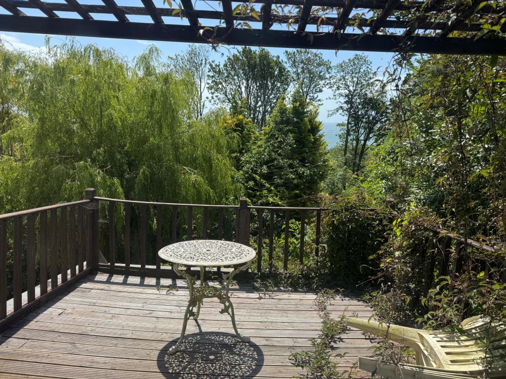 Lot: 117 - FREEHOLD DETACHED HOME WITH SIGNIFICANT STRUCTURAL DAMAGE - Looking Out Over the Rear Decking